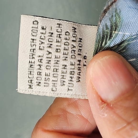 Mens hawian print casual button-down shirt. Great‎ VINTAGE print. Size large. - Picture 11 of 11